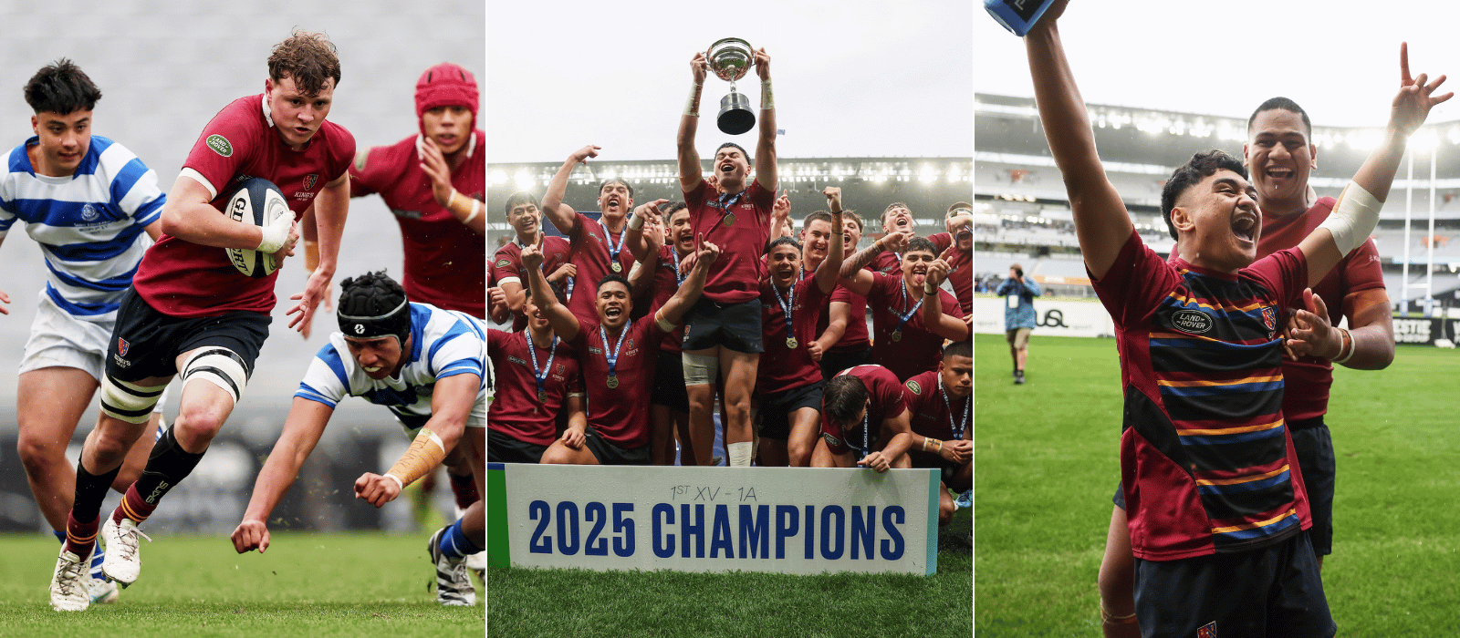 King's College Celebrate Historic Rugby Triumph